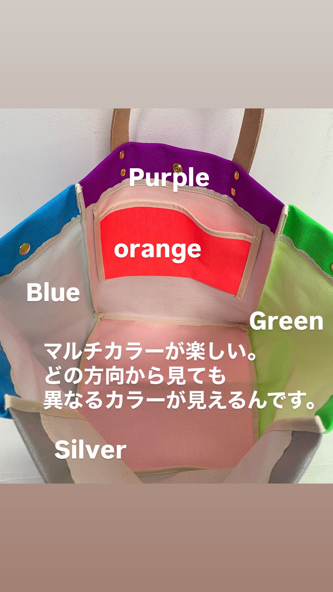 Comes with a multi-colored bag and a free pouch