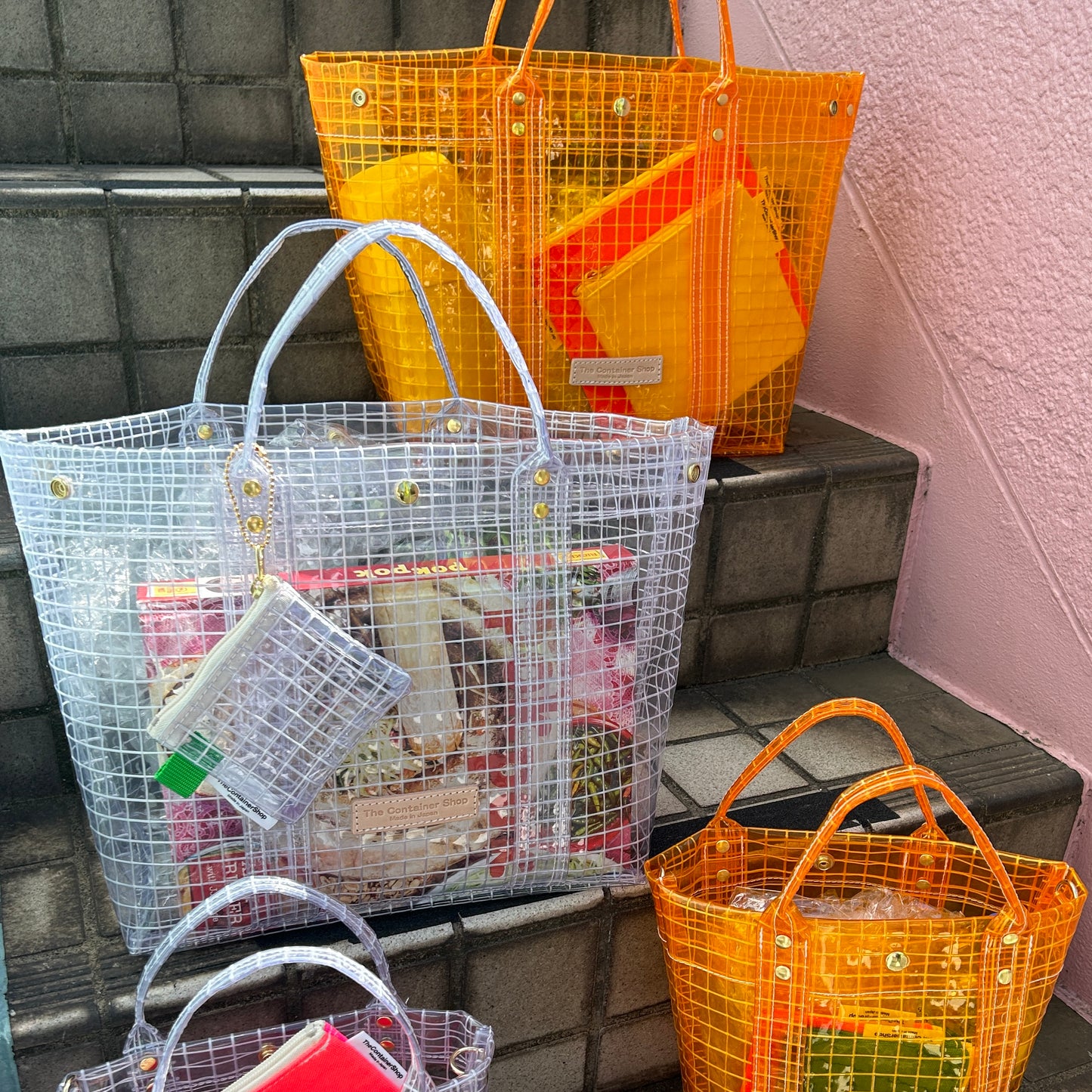 "Clear Bag" Industrial Materials(Clear Handle)/Tote S S