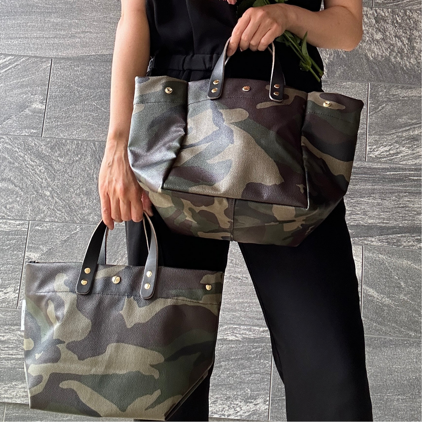 "Lightweight and wipeable" Coated PVC (SQ) DARK Camouflage