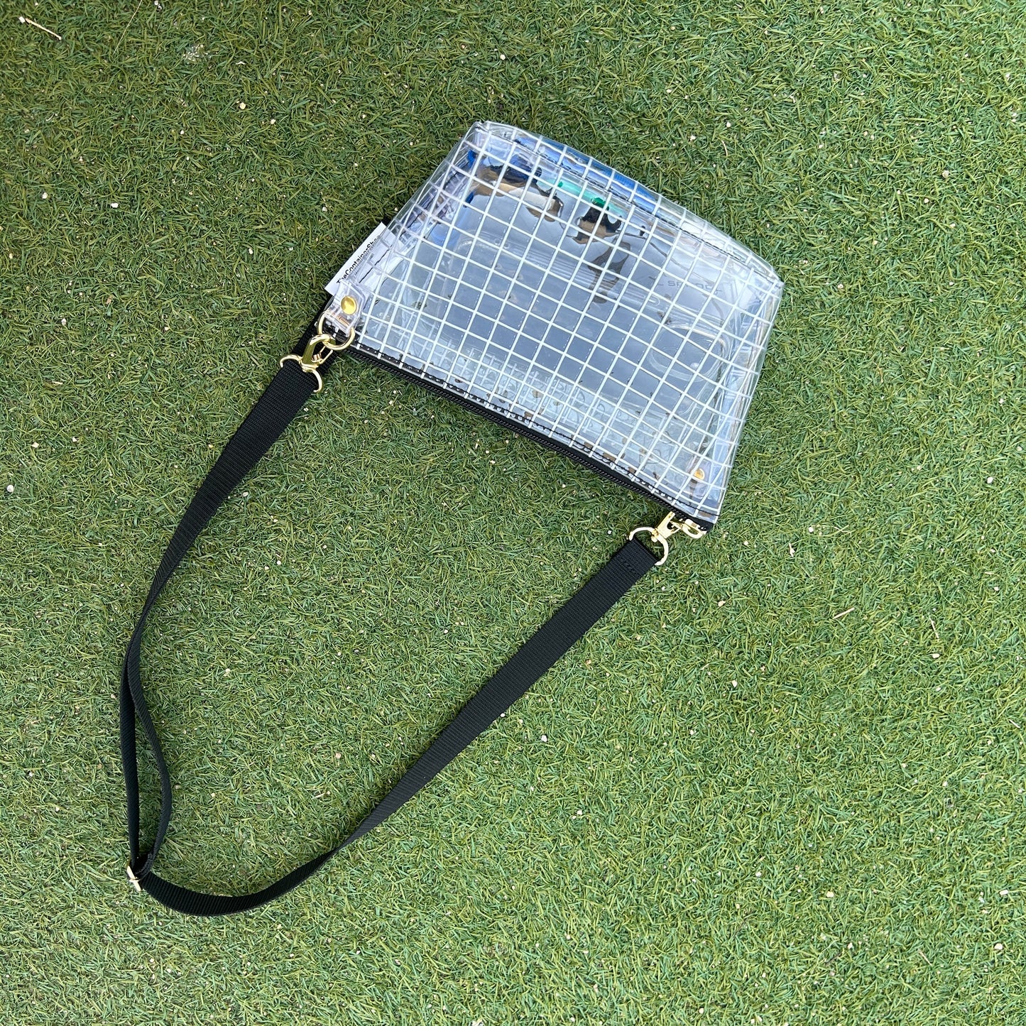 "Clear Bag" Industrial Materials(pochette S) Black