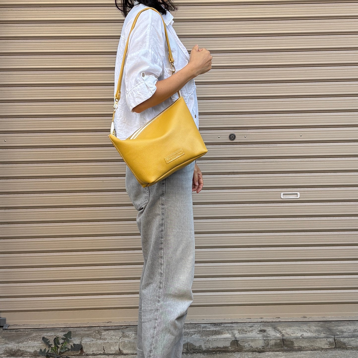 Cow Leather 3ways(Sholder Bag M) Curry