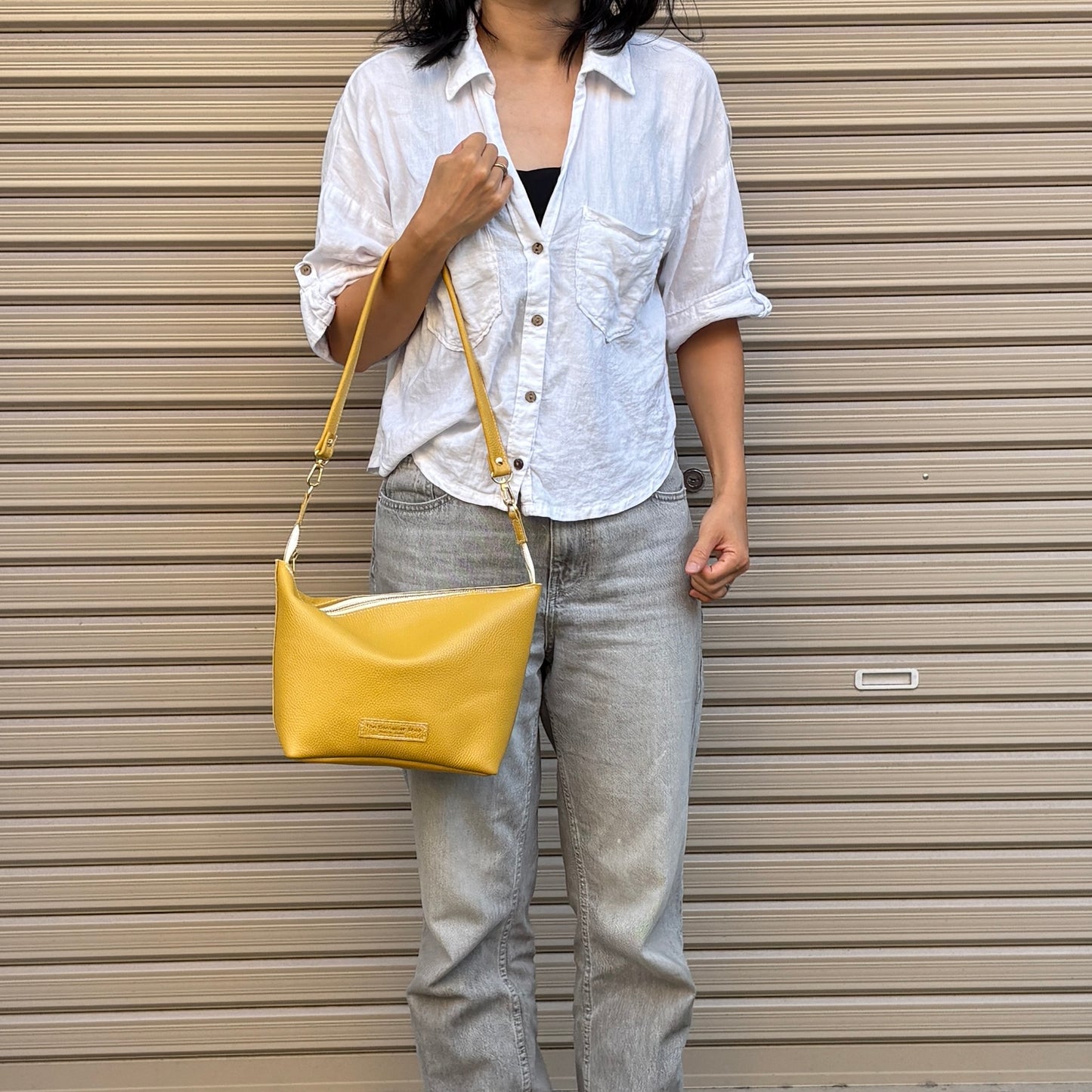 Cow Leather 3ways(Sholder Bag M) Curry