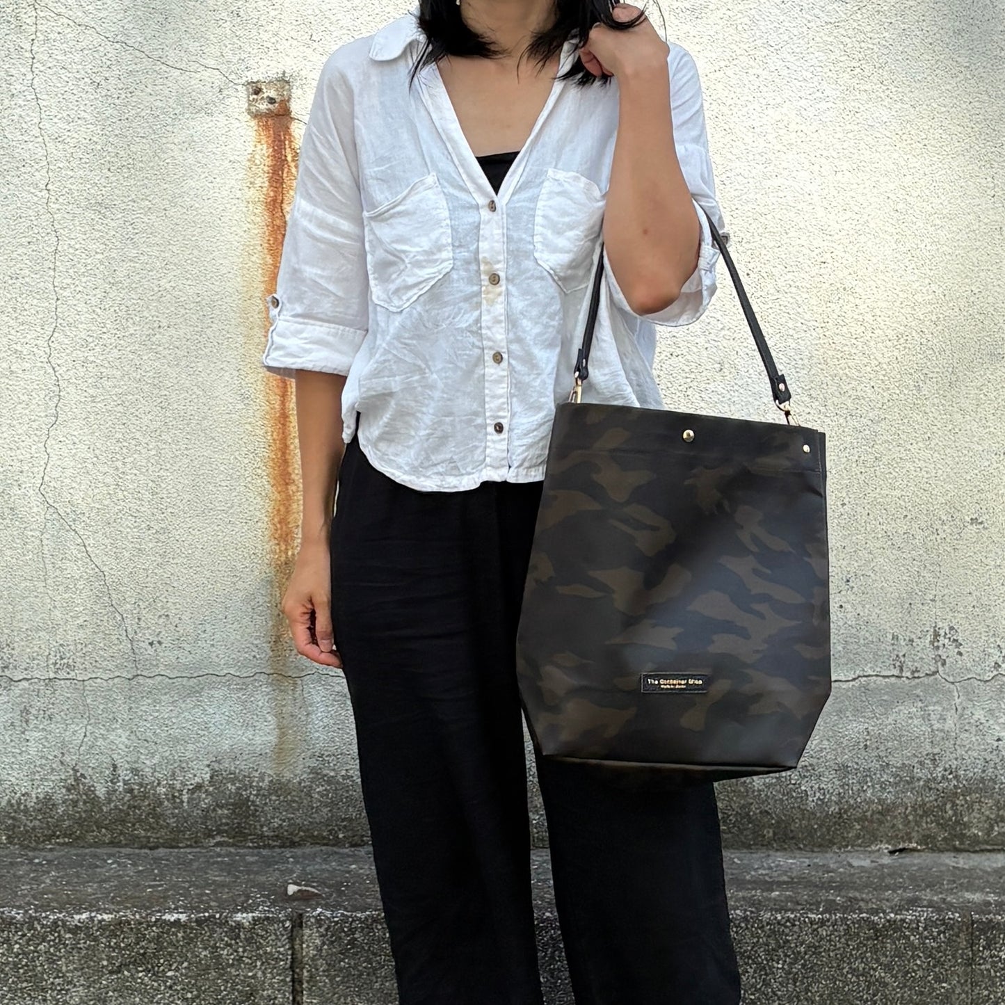 「軽くて拭ける」Coated PVC Camouflage(Shoulder BAG)
