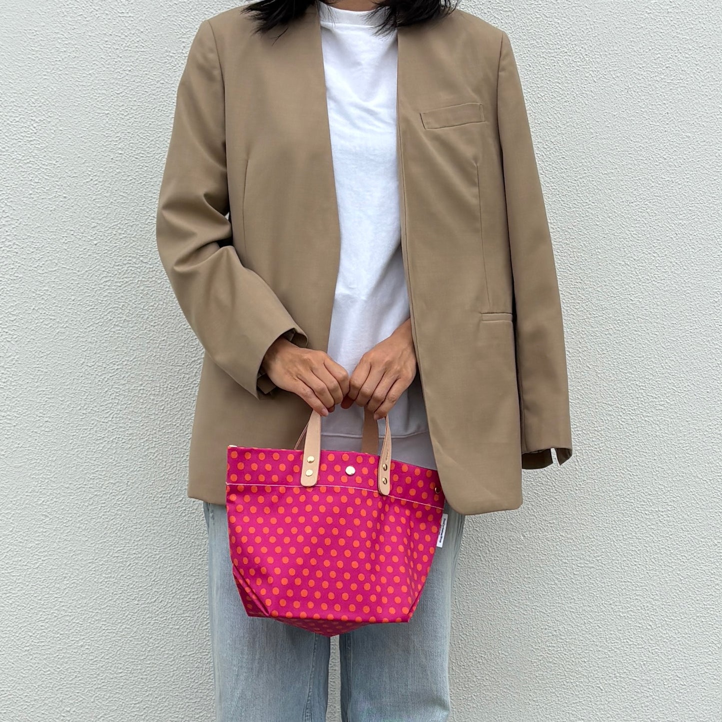 「軽くて拭ける」Coated PVC(WM) Polka Dots