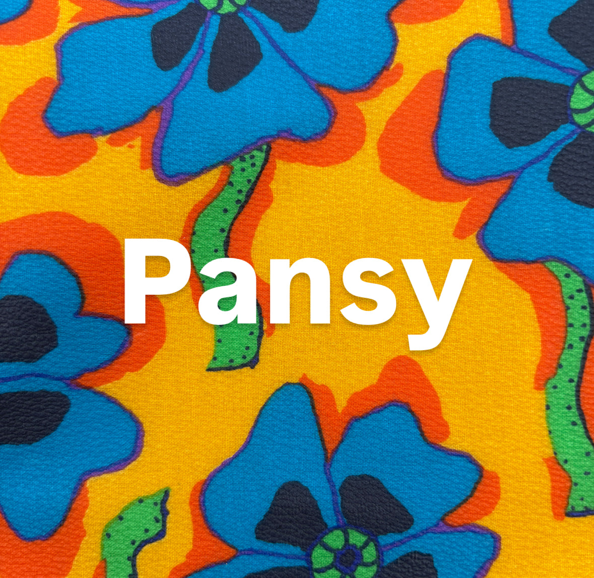 「軽くて拭ける」Coated PVC(丸底バッグ)Pansy