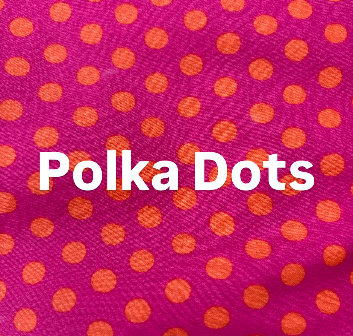 「軽くて拭ける」Coated PVC(丸底バッグ)Polka Dots