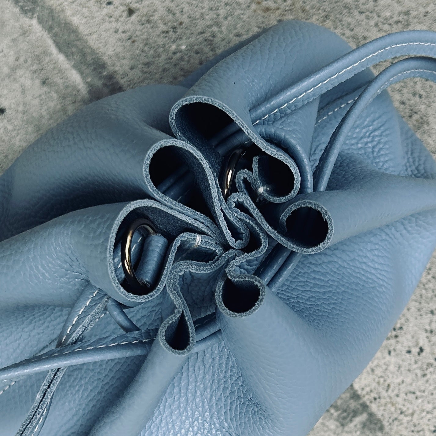 完売)Cow Leather(Kinchaku)WATERFALL