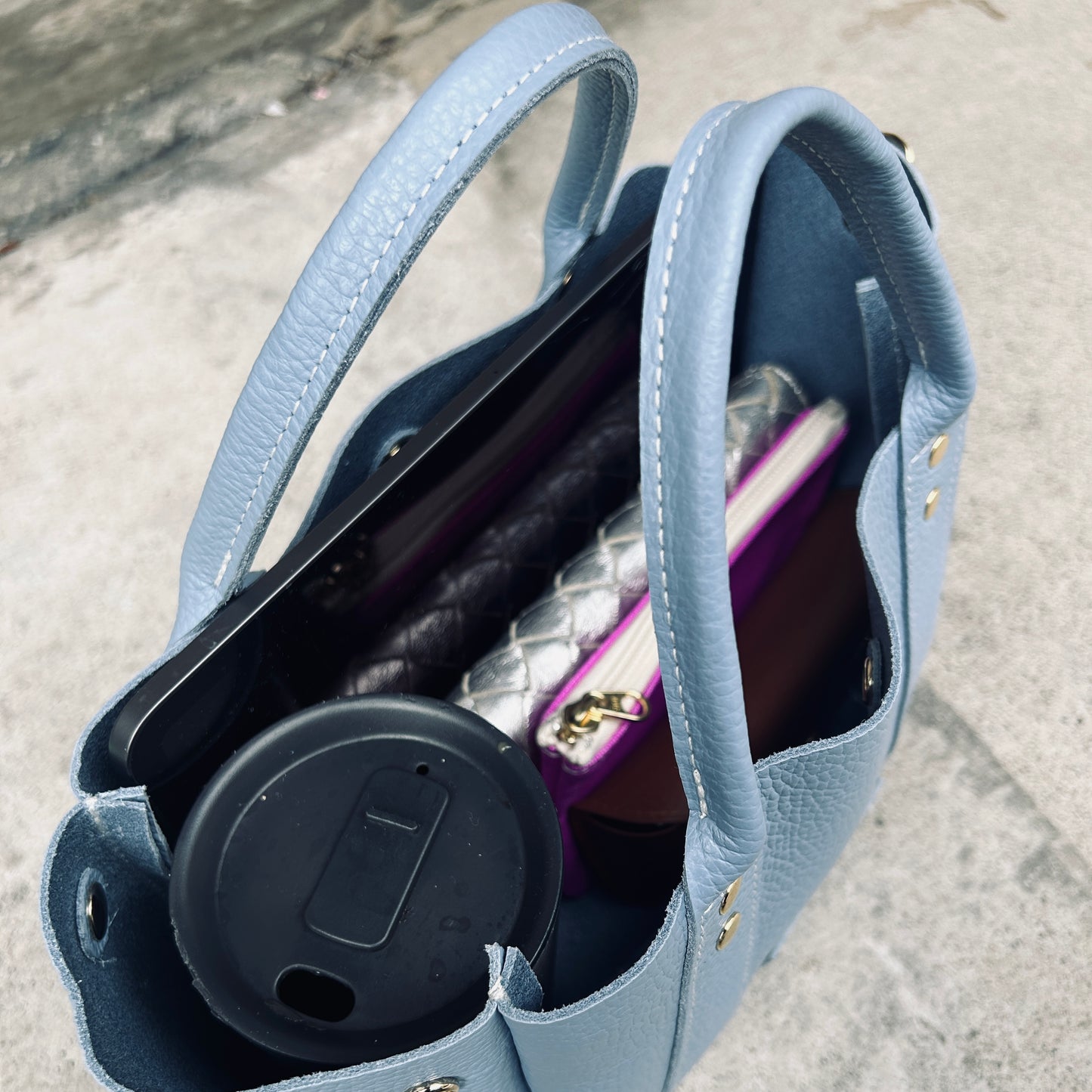 Cow Leather (Shallow Tote Size) WATERFALL