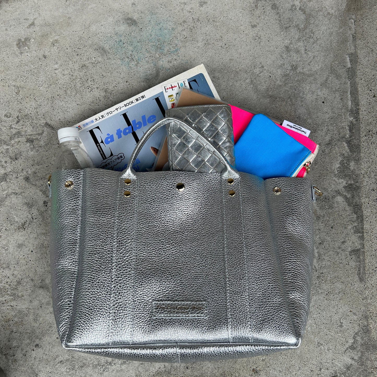 Cow Leather (Tote L size) ARGENTO