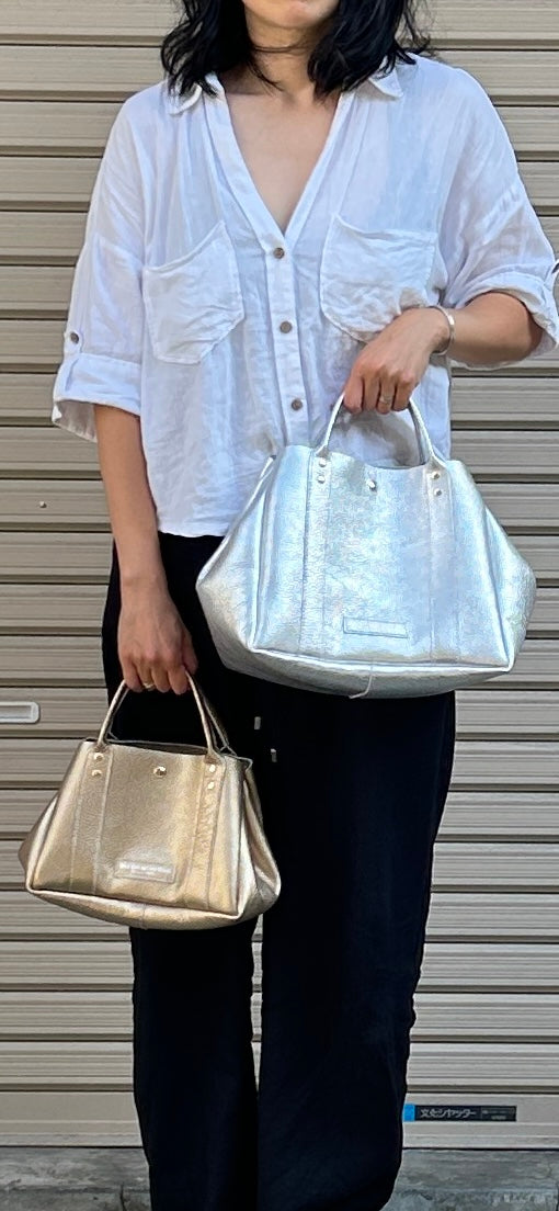 Cow Leather (Tote L size) ARGENTO