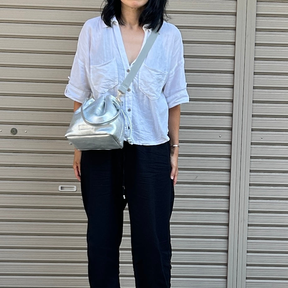 Cow Leather(Kinchaku)ARGENTO