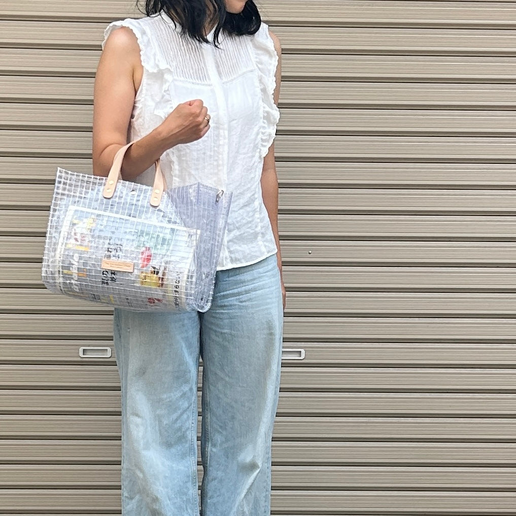 Industrial Materials/Tunned Leather/Tote Bag L
