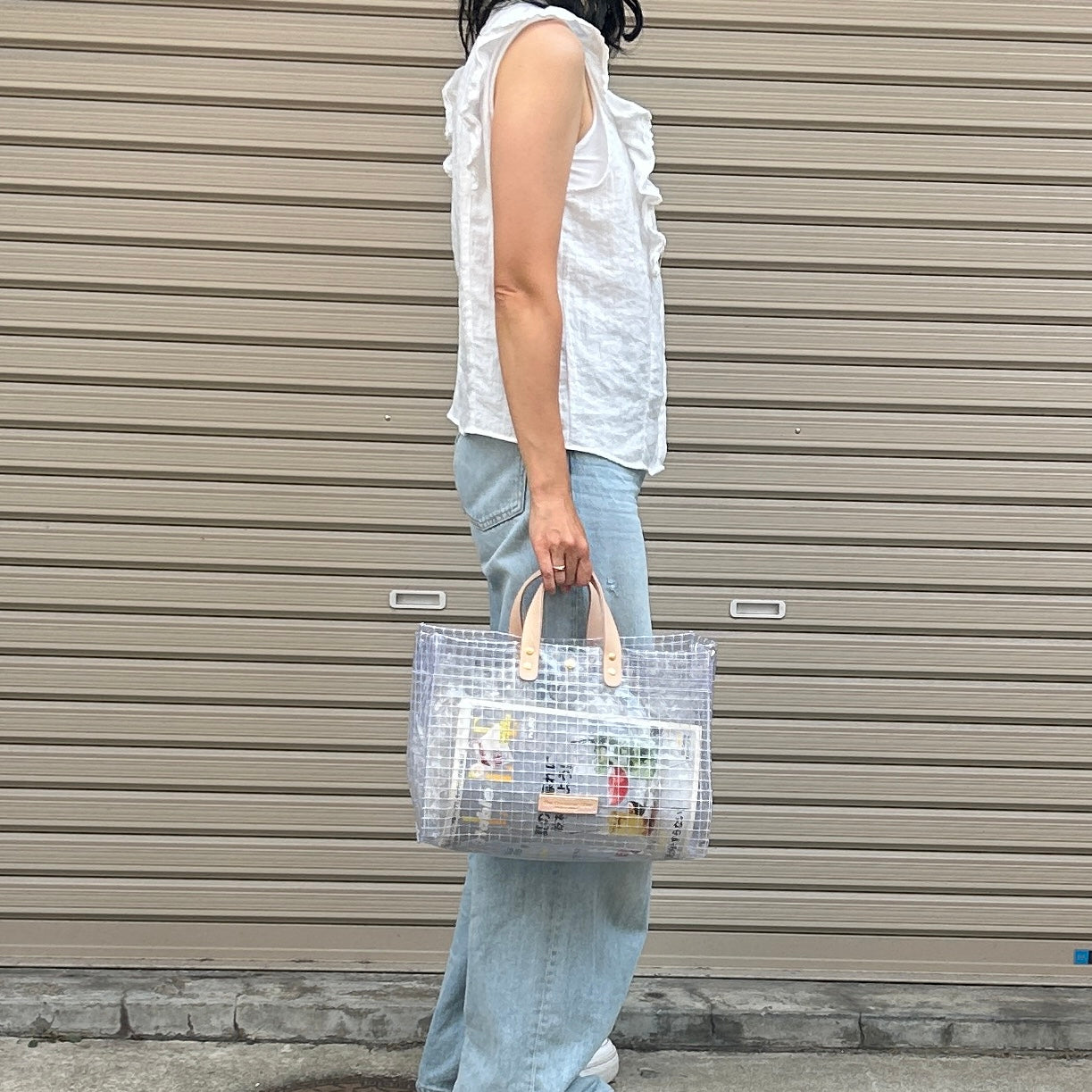 Industrial Materials/Tunned Leather/Tote Bag L