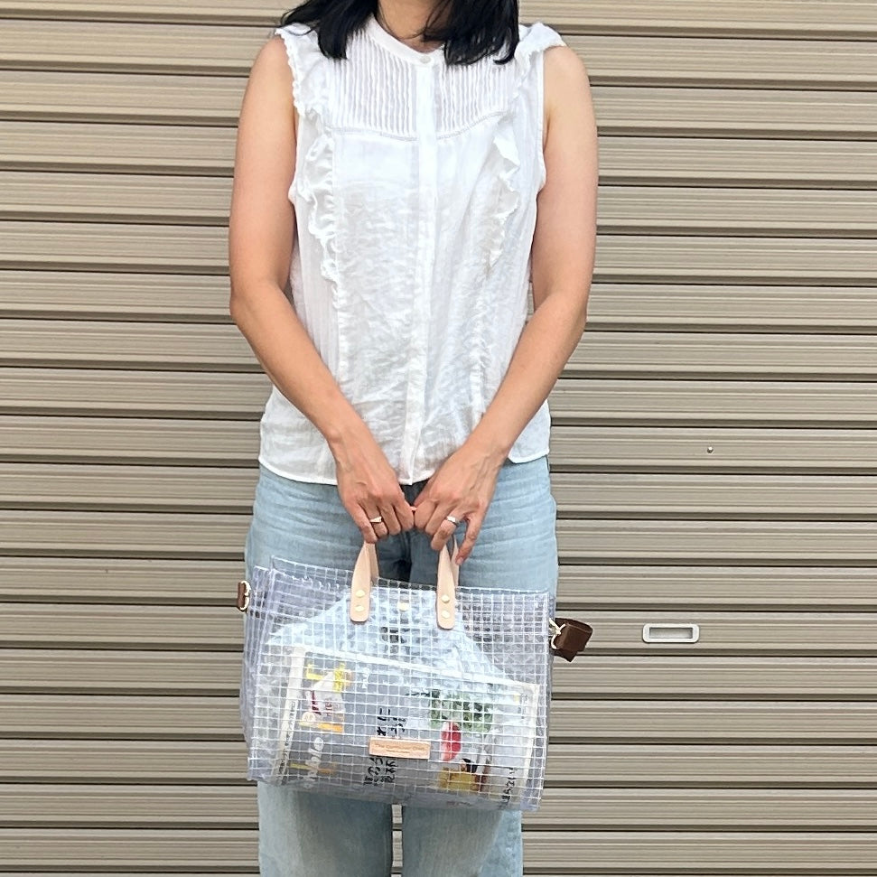 Industrial Materials/Tunned Leather/Tote Bag L