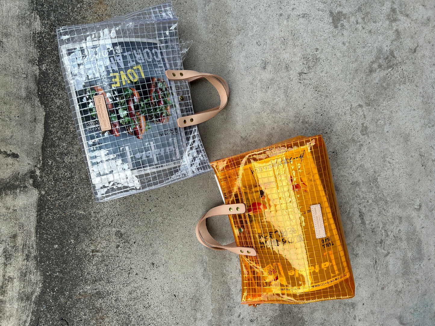 Industrial Materials/Tunned Leather/Tote Bag L