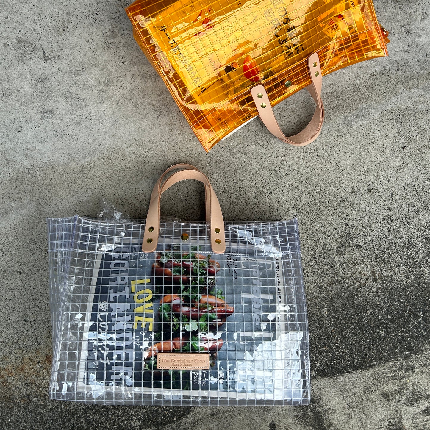 Industrial Materials/Tunned Leather/Tote Bag L
