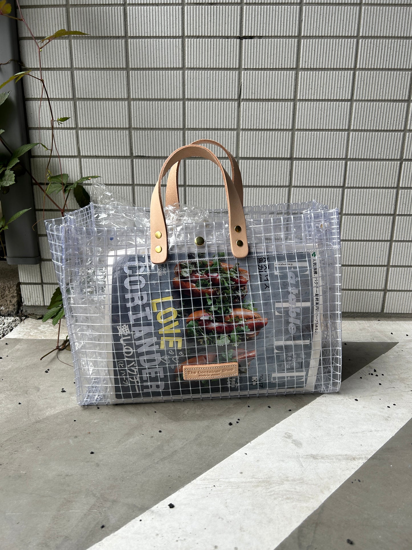 Industrial Materials/Tunned Leather/Tote Bag L