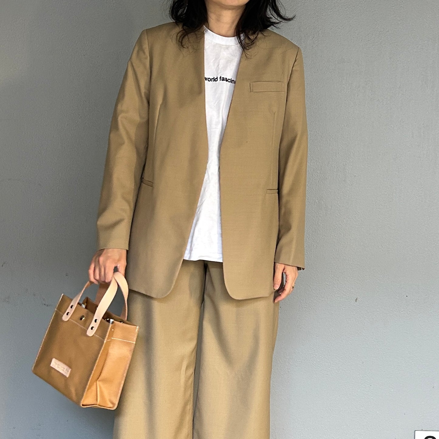 「軽くて拭ける」Coated PVC(レクタングルS)MILK TEA