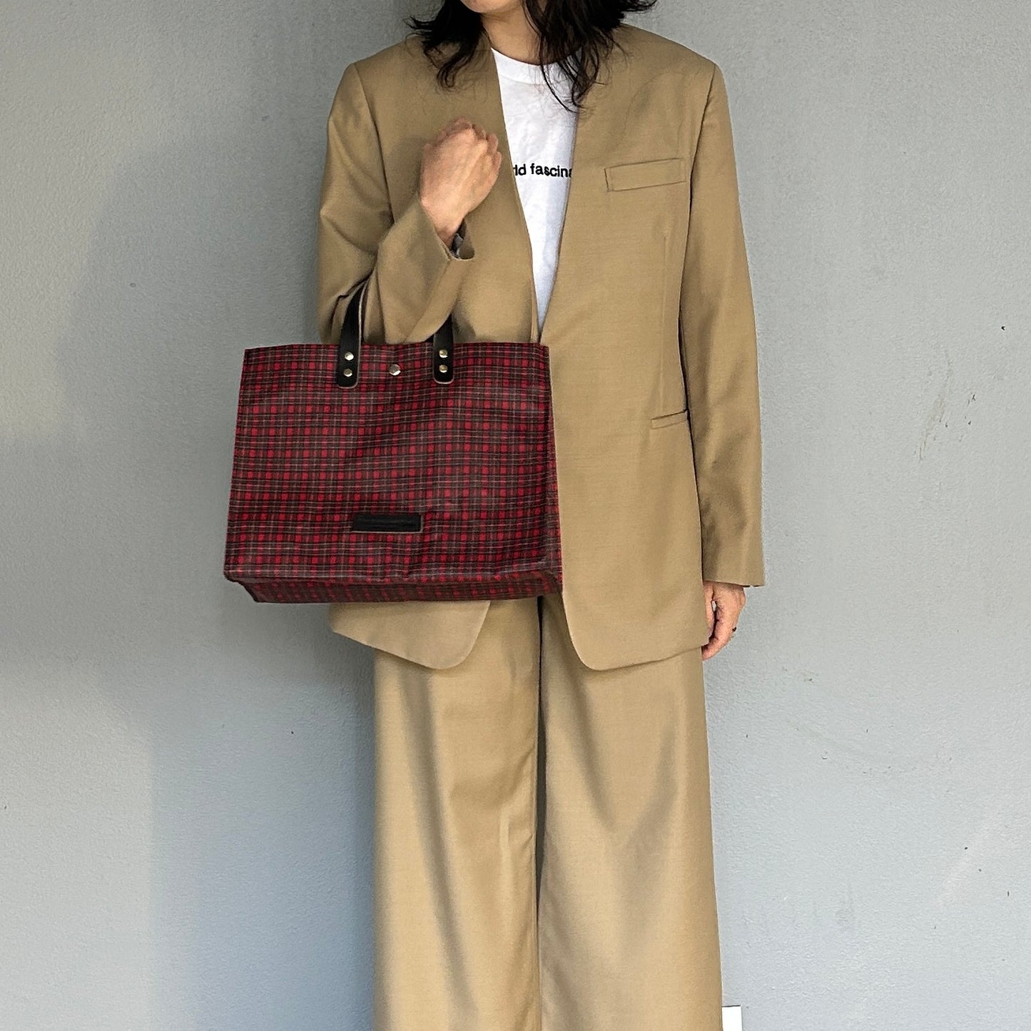 「軽くて拭ける」Coated PVC(レクタングルL)Tartan Check