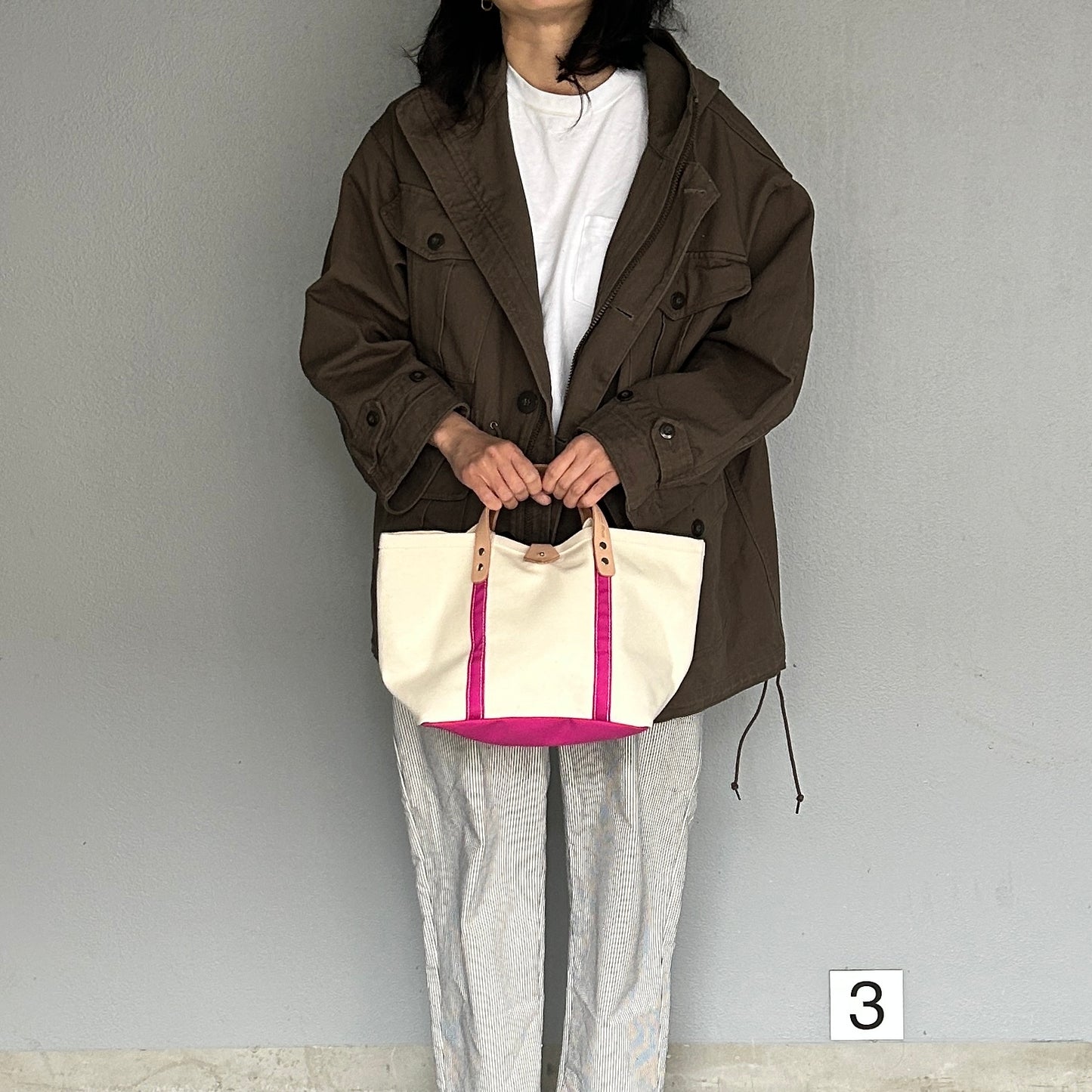<販売終了>Grocery Bag(Tote M) FUCHSIA PINKPINK