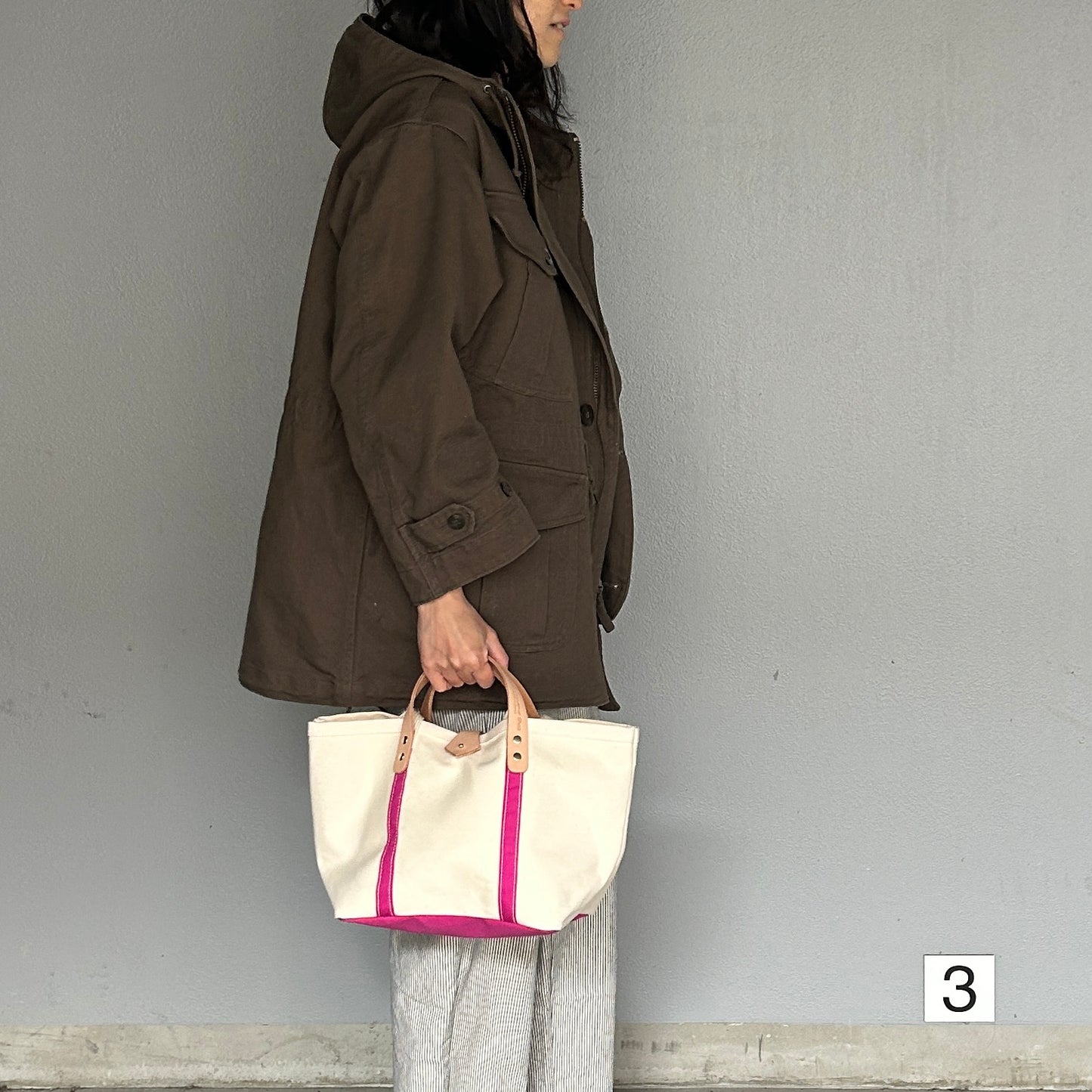 <販売終了>Grocery Bag(Tote M) FUCHSIA PINKPINK
