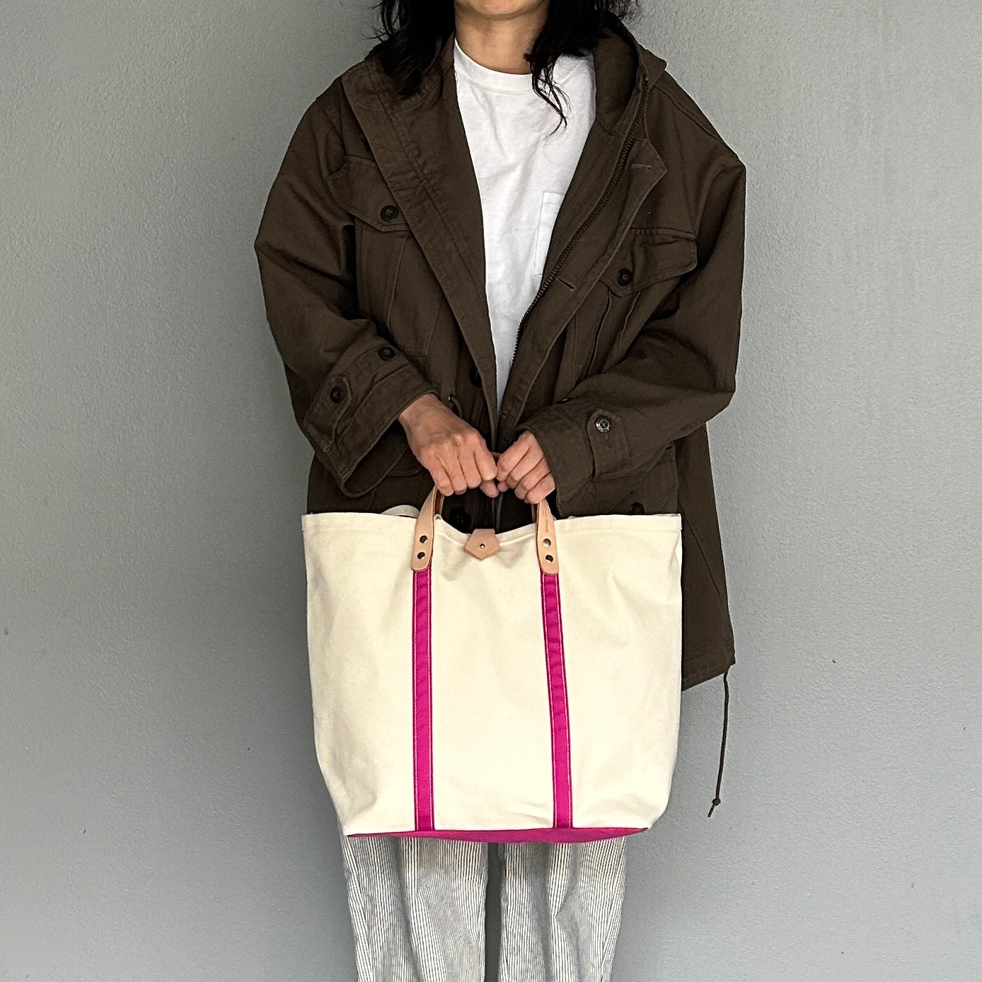 <Sold Out>Grocery Bag (Tote L) FUCHSIA PINKPINK