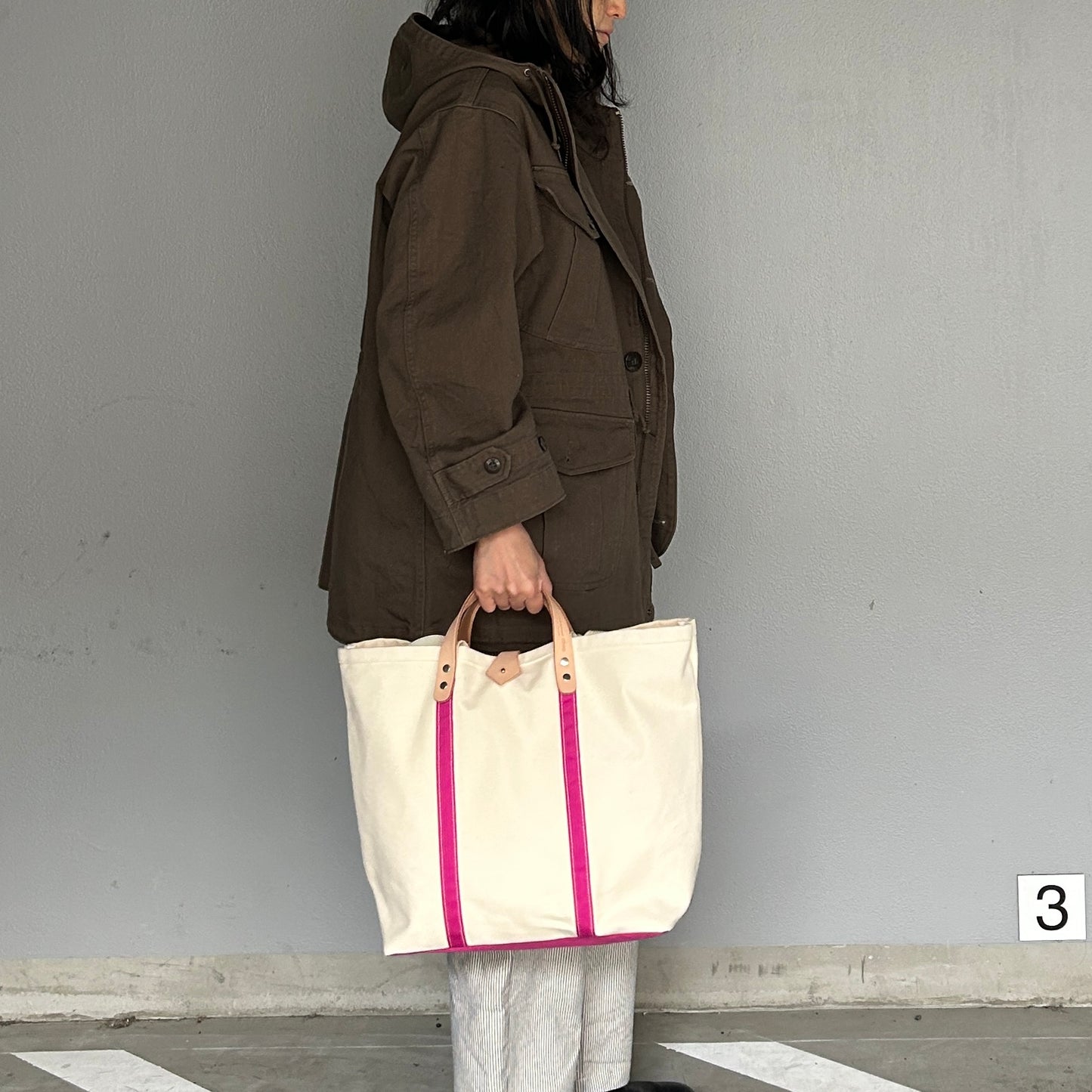 <Sold Out>Grocery Bag (Tote L) FUCHSIA PINKPINK