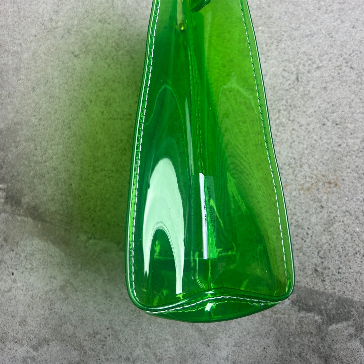 Colored PVC/Tumbler Pochette Grass Green