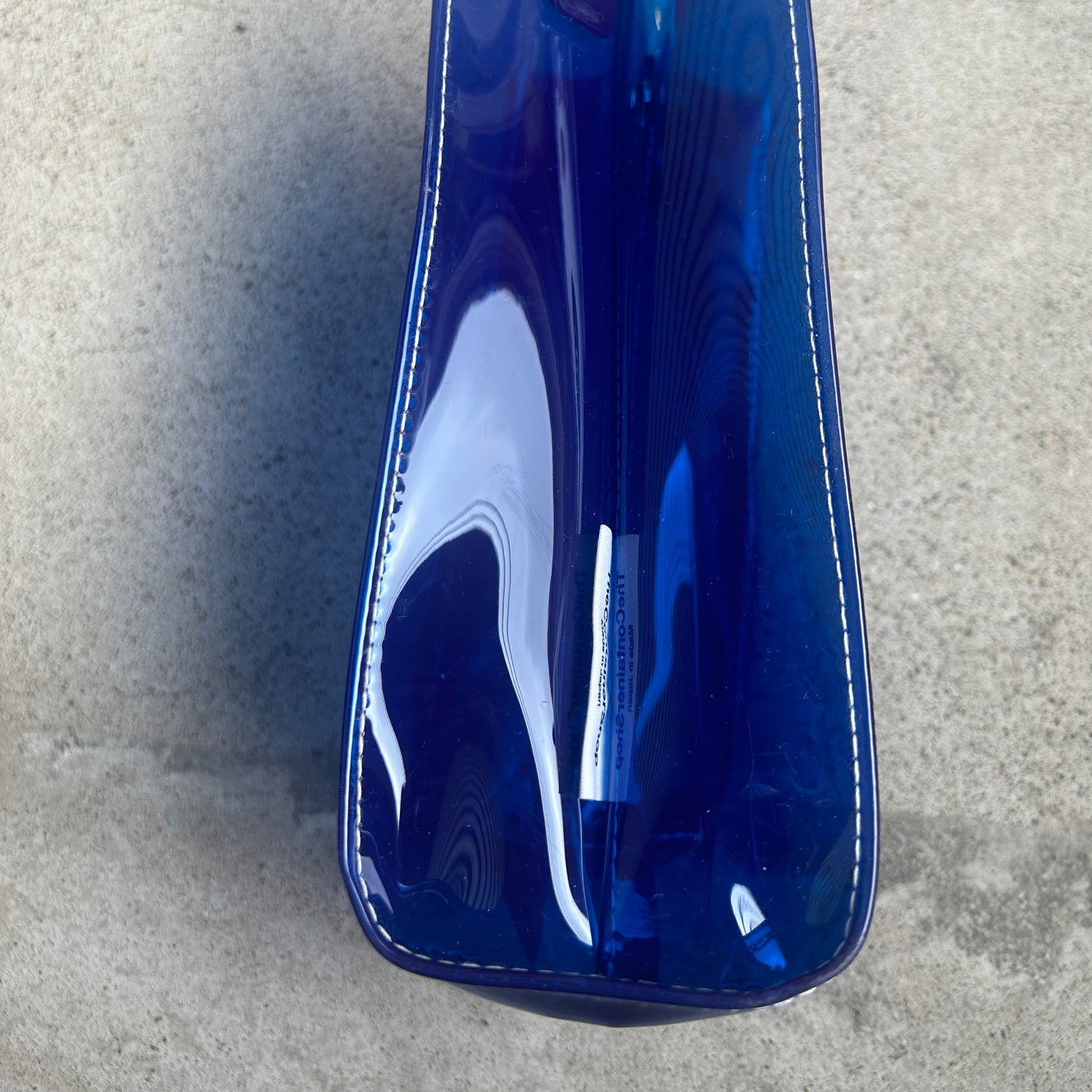 Colored PVC/Tumbler Pochette Blue
