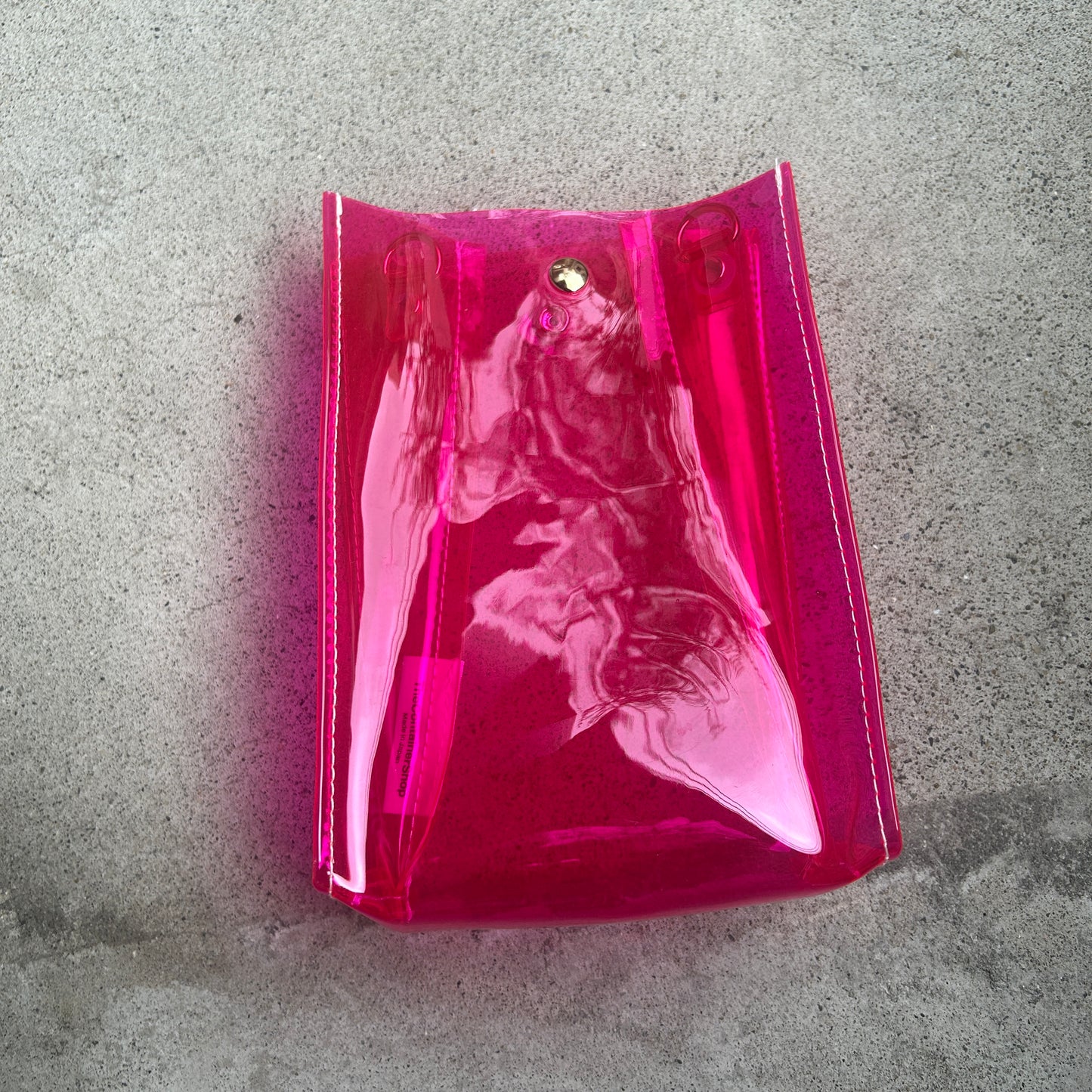 Colored PVC/Tumbler Pochette Pink>