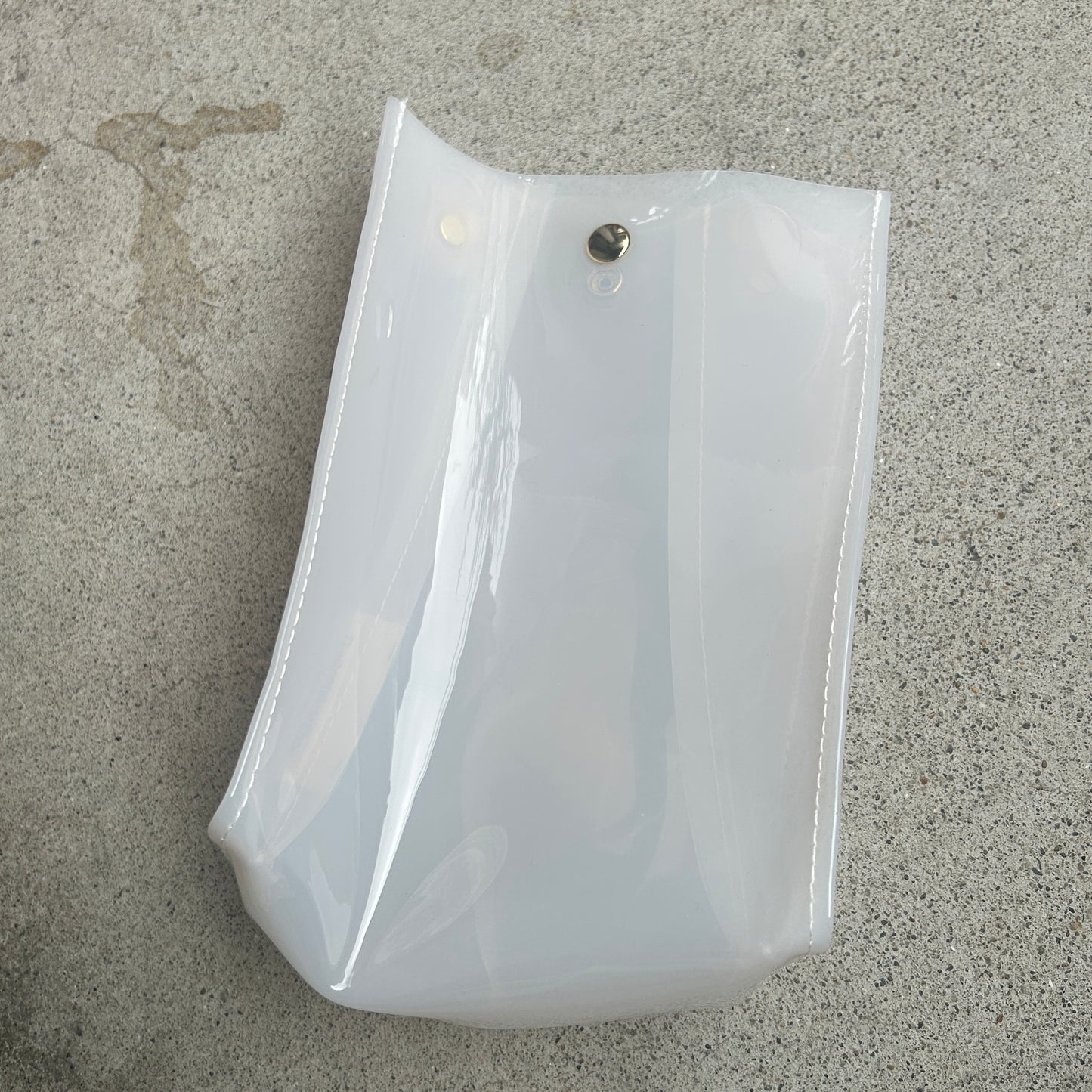 Colored PVC/Tumbler Pochette White