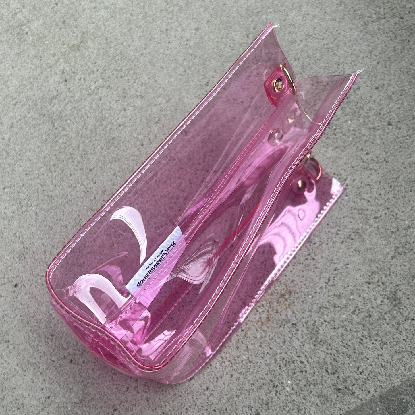 Colored PVC/Tumbler Pochette Light Pink
