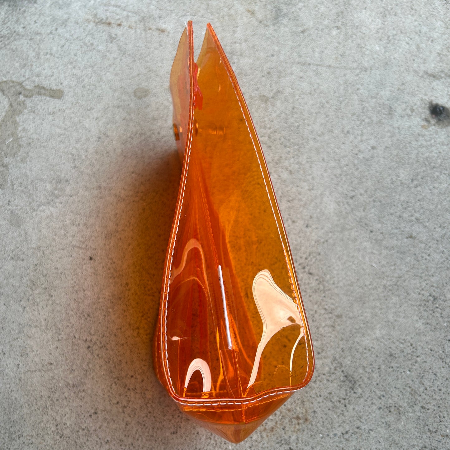 Colored PVC/Tumbler Pochette Orange