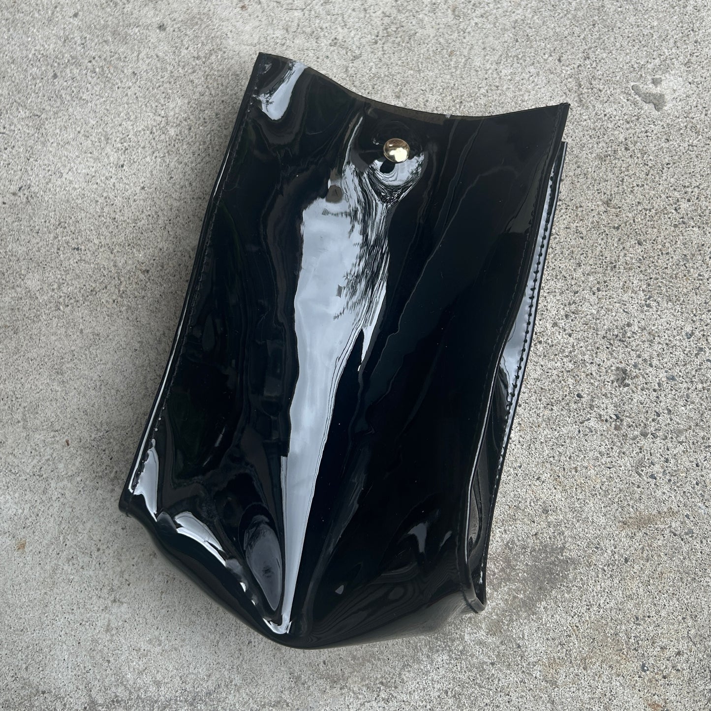 Colored PVC/Tumbler Pochette Black