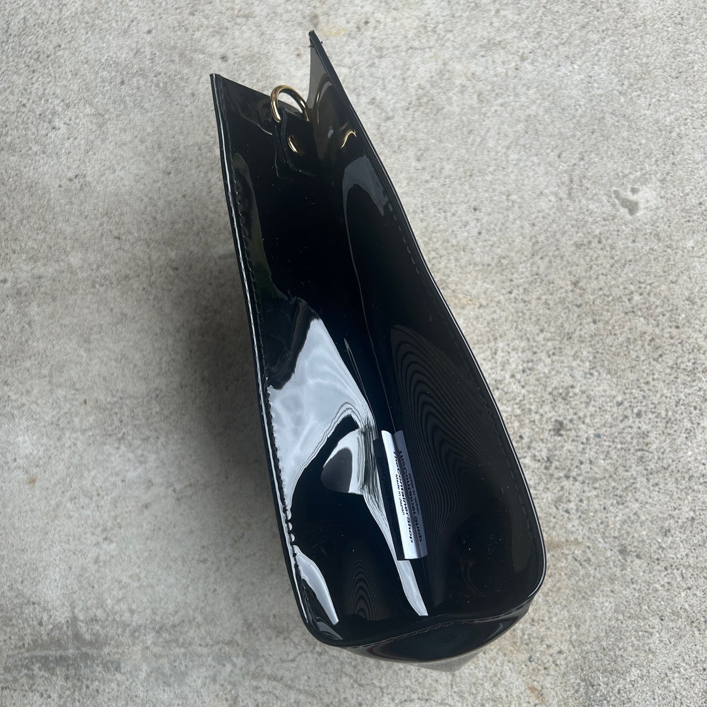 Colored PVC/Tumbler Pochette Black