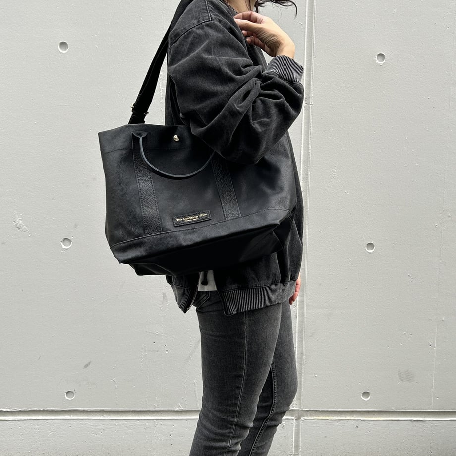残1)「軽くて拭ける」Coated PVC(TOTE M) Black