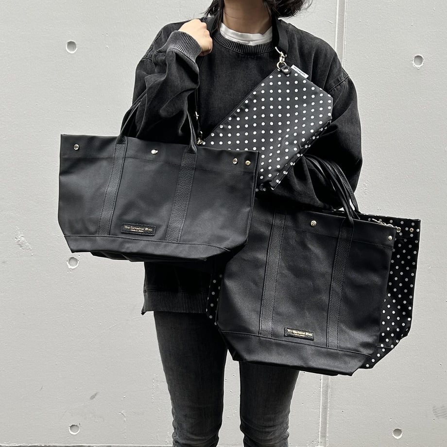 残1)「軽くて拭ける」Coated PVC(TOTE M) Black