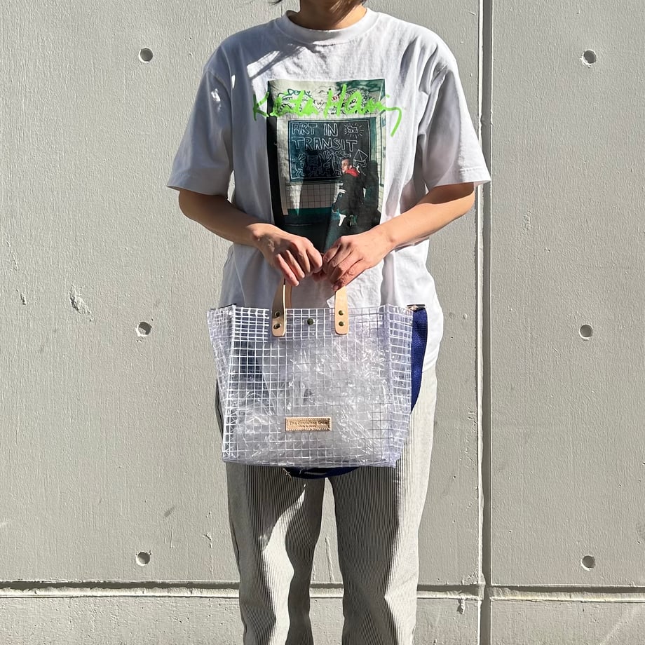 "Clear Bag" Industrial Materials(Tanned Leather)Tote M