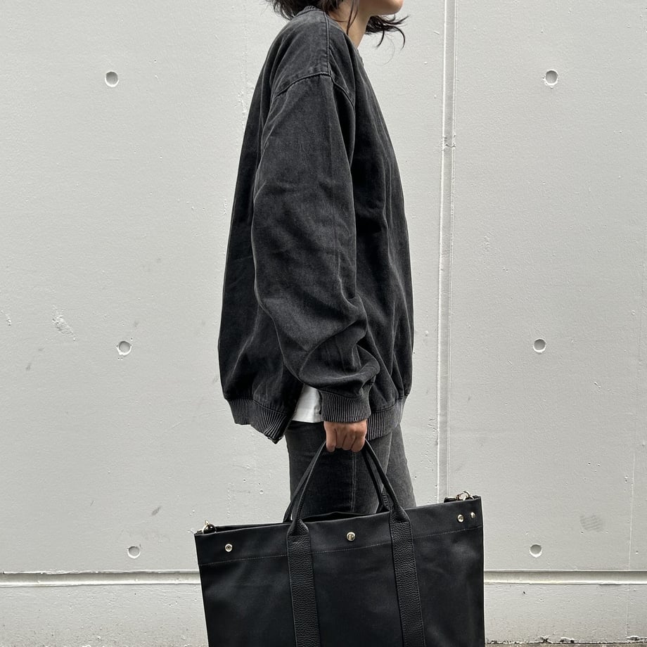 「軽くて拭ける」Coated PVC(TOTE L) Black