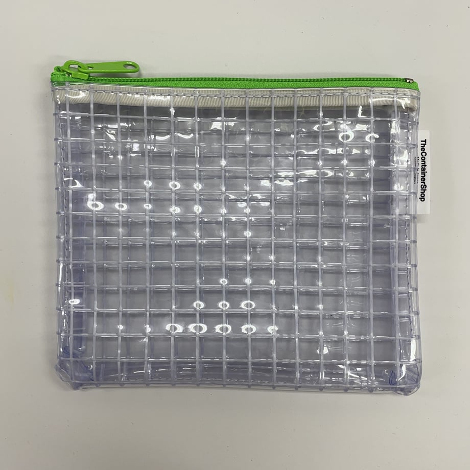 クリア工業資材カラフルファスナーポーチ(L)