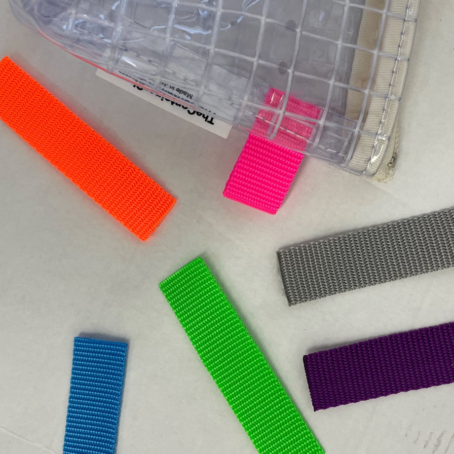 クリア工業資材カラフルファスナーポーチ(マチM)