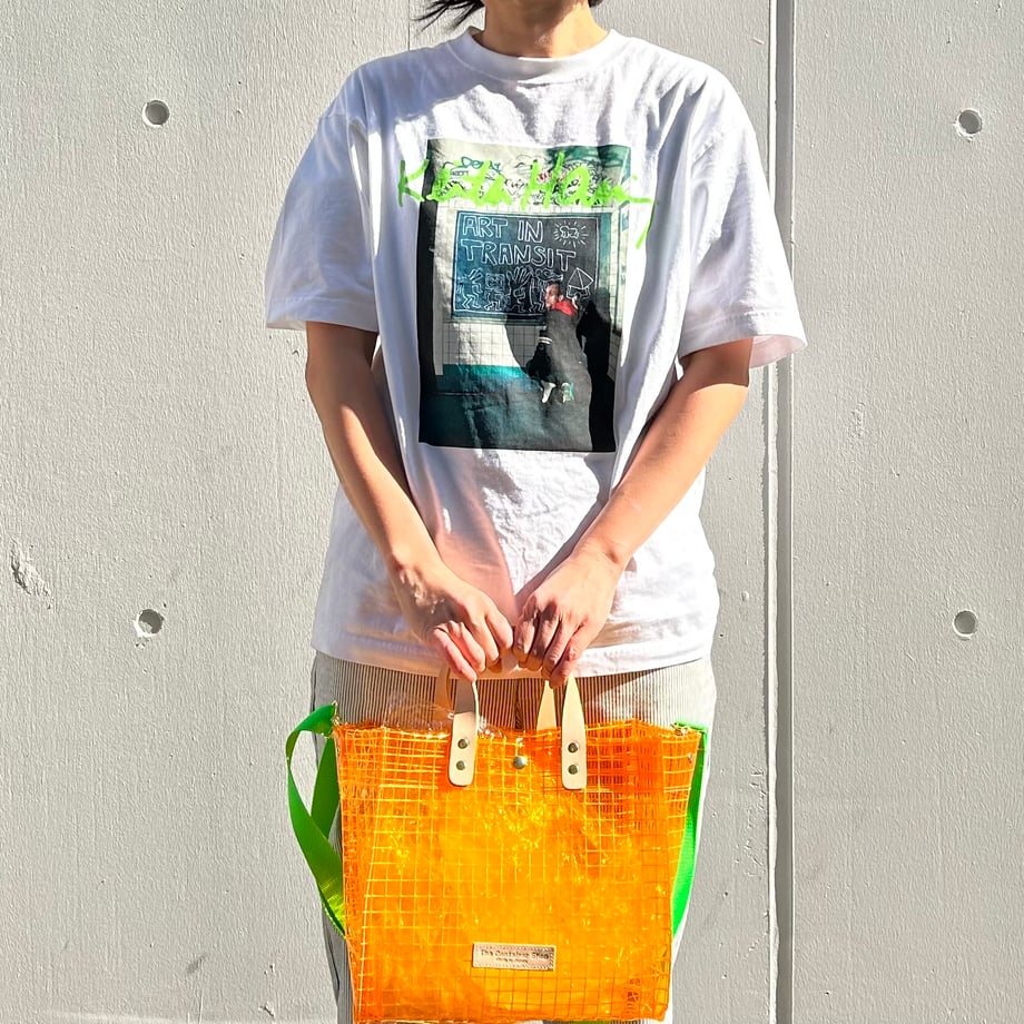 "Clear Bag" Industrial Materials(Tanned Leather)Tote M
