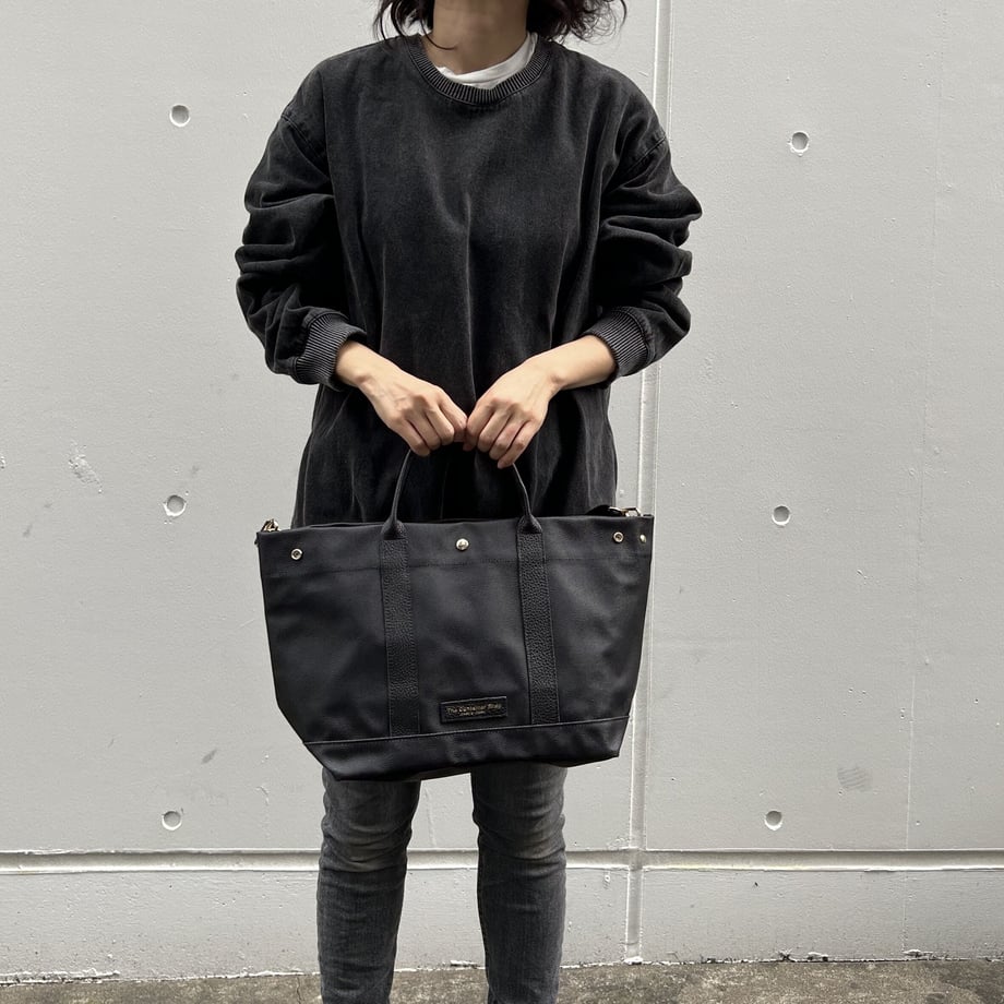 残1)「軽くて拭ける」Coated PVC(TOTE M) Black