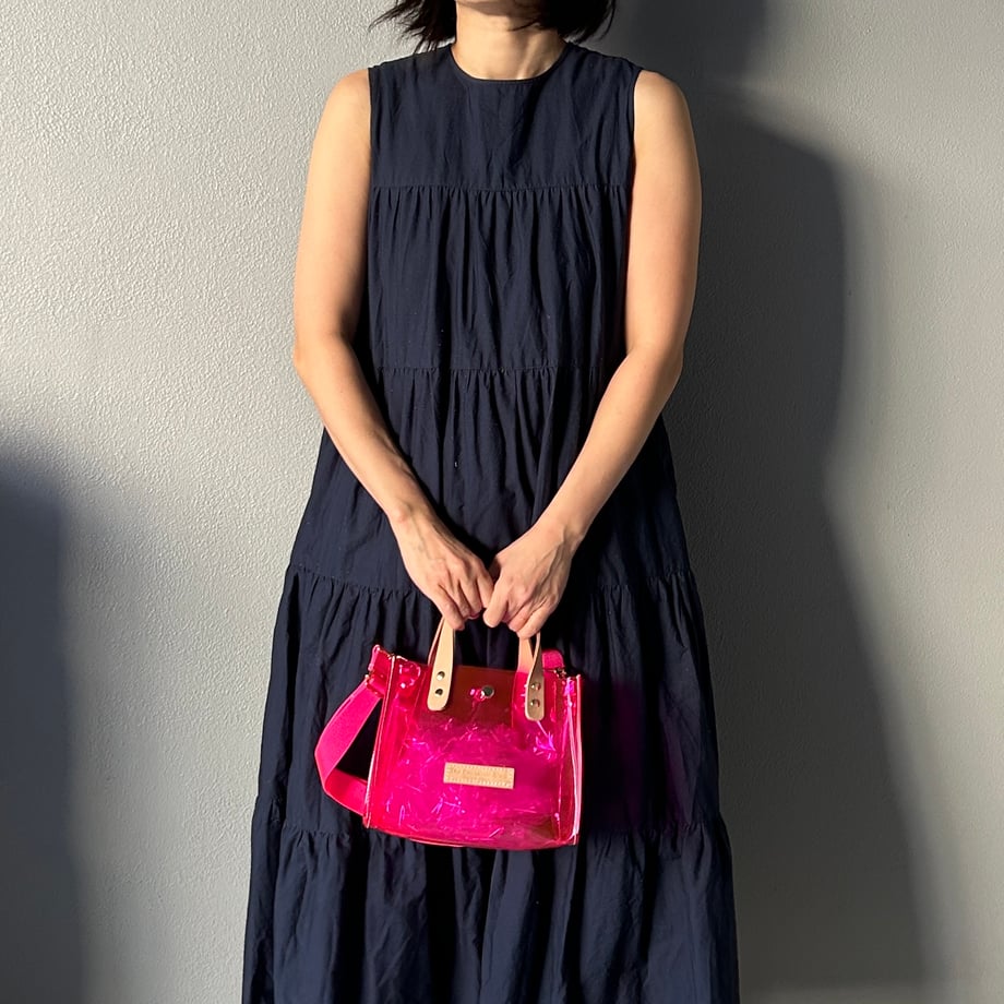 Colored PVC(LeatherHandle)ToteS/Pink