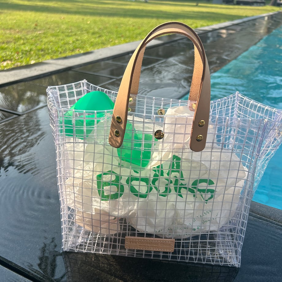 "Clear Bag" Industrial Materials(Tanned Leather)Tote M