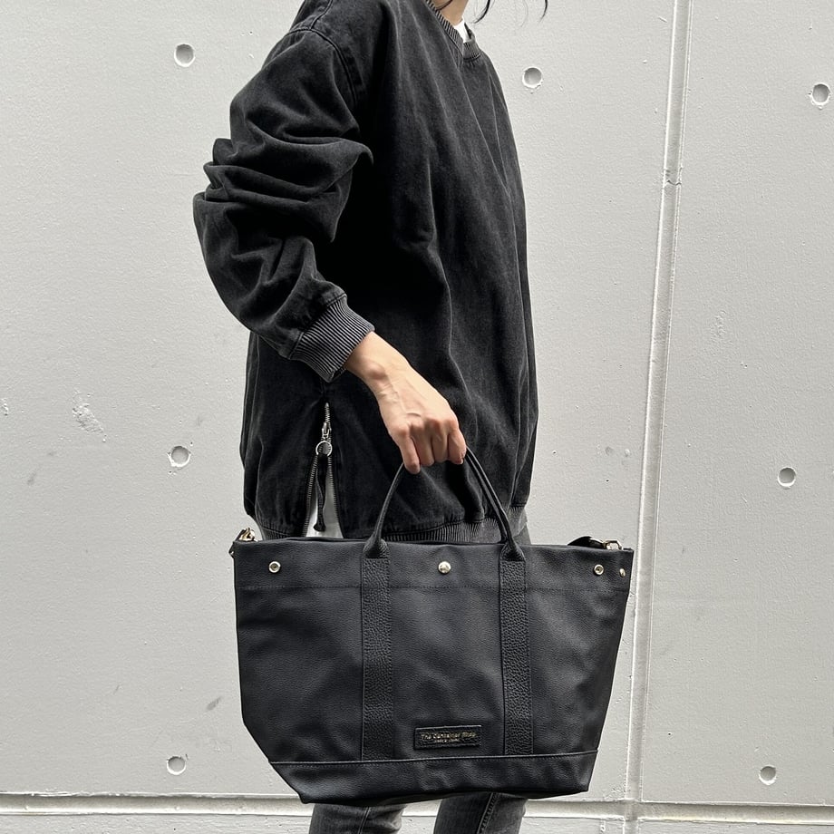 残1)「軽くて拭ける」Coated PVC(TOTE M) Black