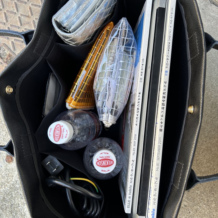 残1)「軽くて拭ける」Coated PVC(TOTE M) Black