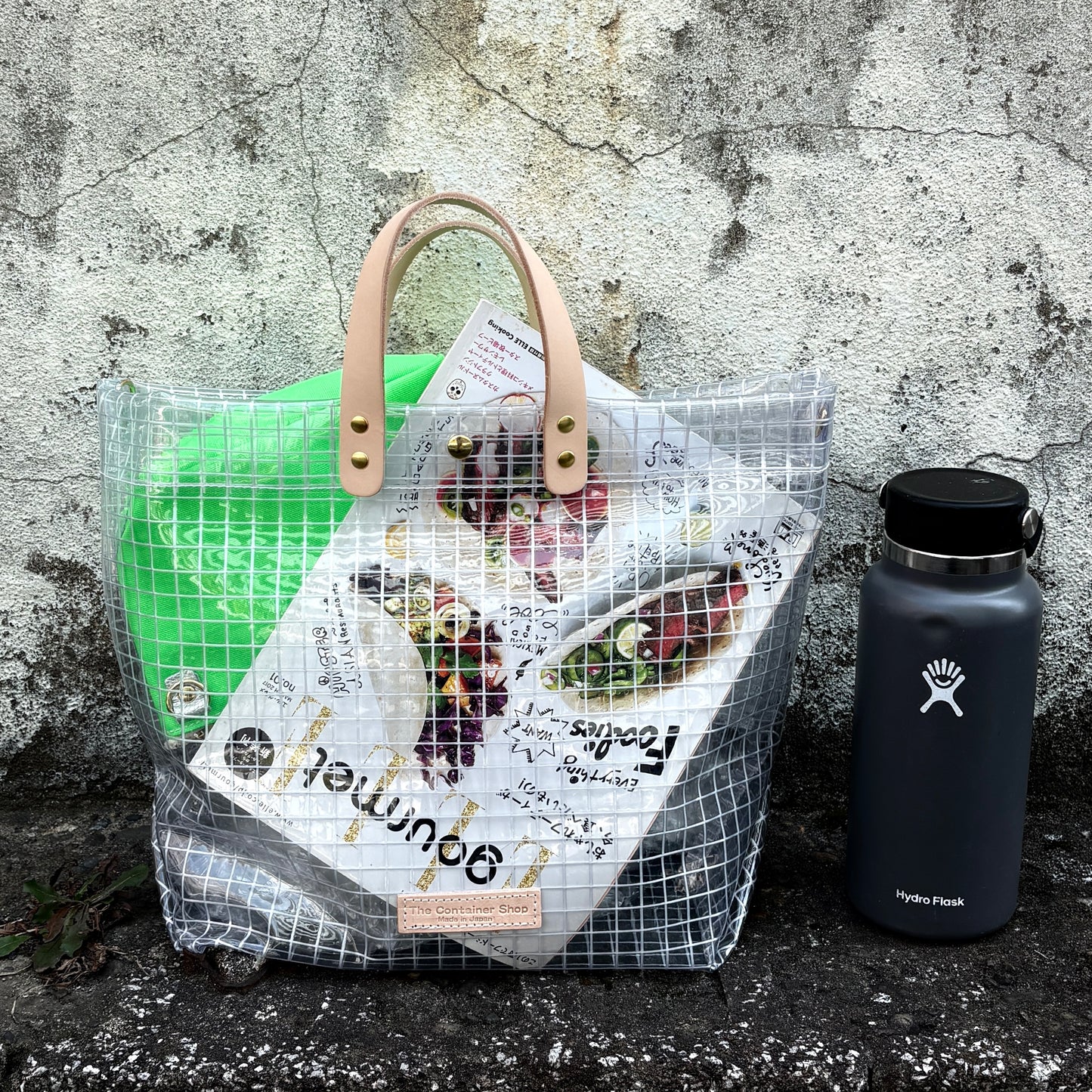 "Clear Bag" Industrial Materials(Tanned Leather)W