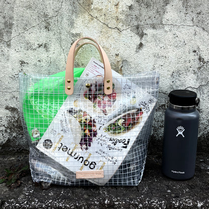 "Clear Bag" Industrial Materials(Tanned Leather)W