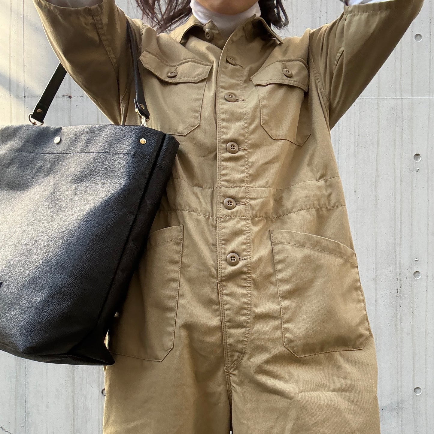 「軽くて拭ける」Coated PVC Camouflage（Shoulder BAG)